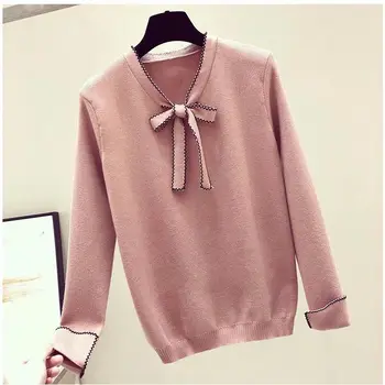

2020 spring and summer new female Korean version of the small round neck tide bottoming shirt loose long-sleeved T-shirt
