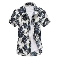 2021 moda masculina camisa havaiana de manga curta secagem rápida plus size asiático tamanho M 5XL verão casual floral praia camisas para homem