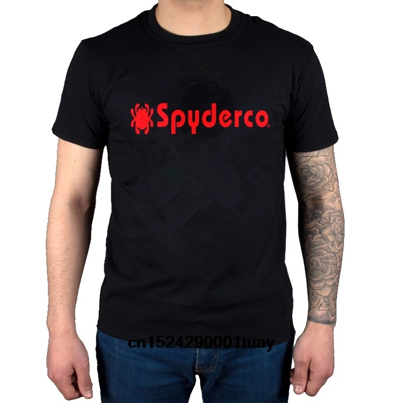 

Mens Spyderco Fashion T Shirt Classic Tops