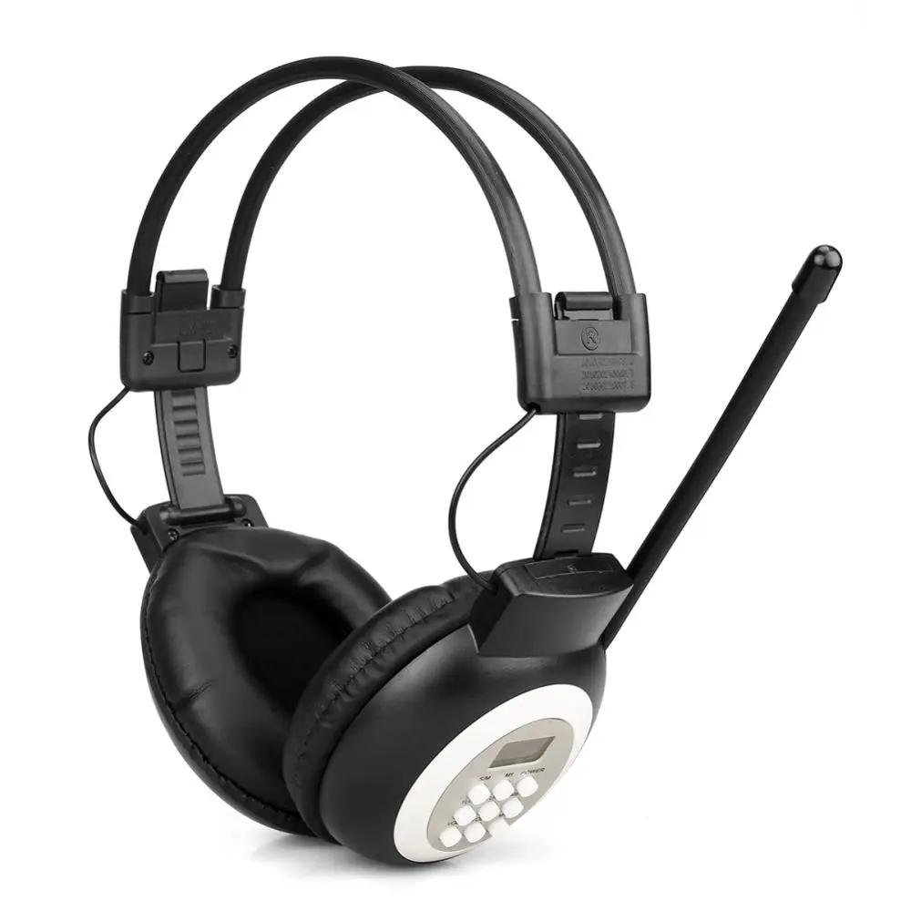 

For Conference And Sessions Portable Over-ear FM Radio Headphones Mono/ Stereo Headsets