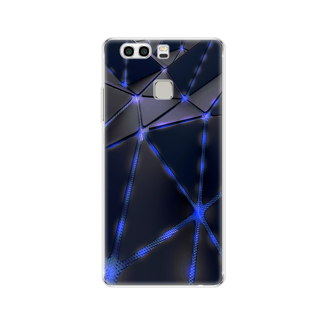 phone case for huawei P9 LITE PLUS 2016 soft tpu silicon back cover 360 full protective printing transparent coque