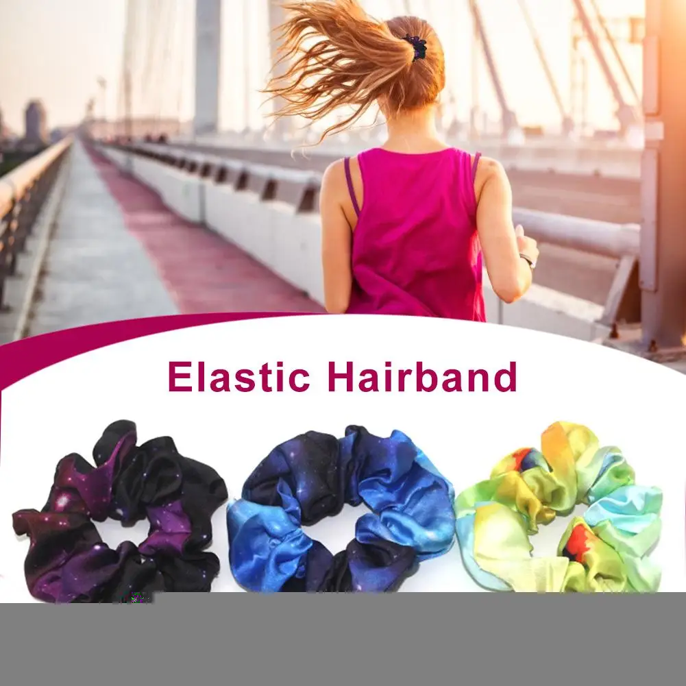 3pcs Satin Weave Velvet Band Scrunchie Elastic Hair Ties Headwear Rope Adult Hair Rope Hair Accessories Band Simple Hair Ties