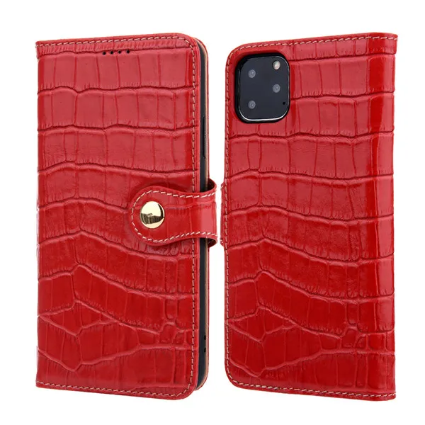 Red Кошелек чехол для телефона чехол для iPhone 8 Plus роскошный кожаный Xr задняя крышка TPU Coque для iPhone 7 Plus чехол Xs Max 11 Pro Max Funda - Цвет: Red