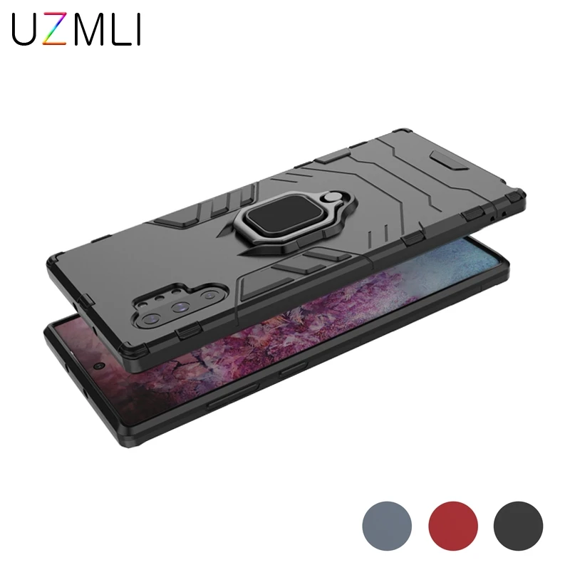 

For Samsung Note10 pro Note10 Note9 Magnetic Finger Ring Armor Shockproof Hard Cover for Galaxy M40 A40S M30 M20 M10 Stand Cases