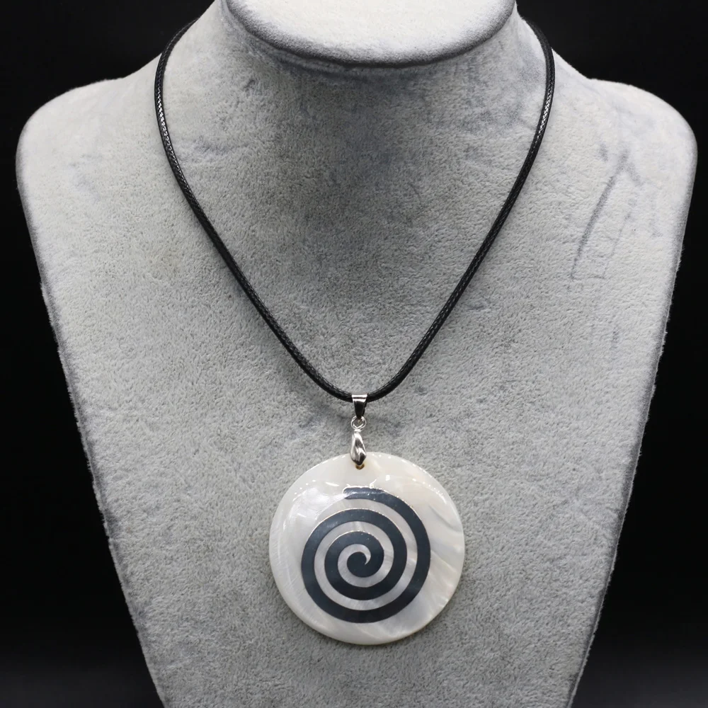 Natural Shell White Snail Pendants Necklace No Chain Shell Conch