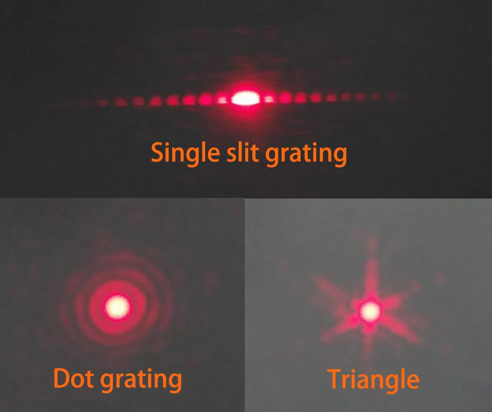 

5pcs Optical Interference Diffraction Grating Sheet Interference Diffraction Sheet Optical Experiment Optical Instrument