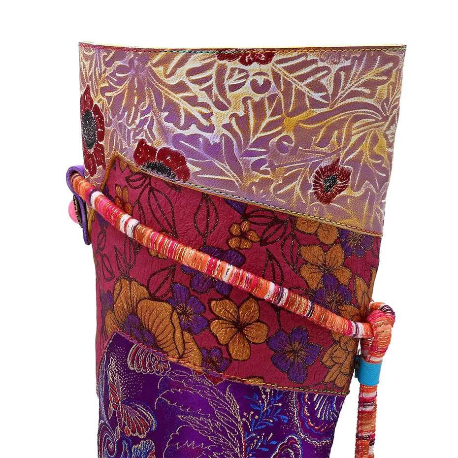 2019 New Winter Round Toe Knee High Boots For Women Shoes Genuine Leather Casual Women's Boots Retro Knee-high Female Flat Boots (14)