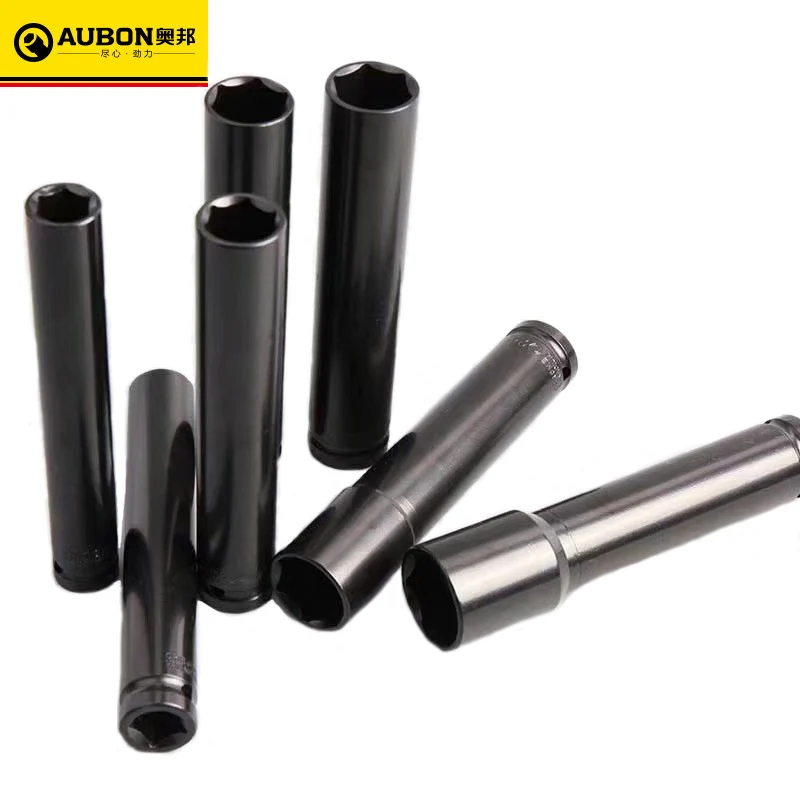 AUBON Metric 17 мм 18 19 21 22 24 черная пневматическая розетка Экстра глубокая 15 см 20 длина |