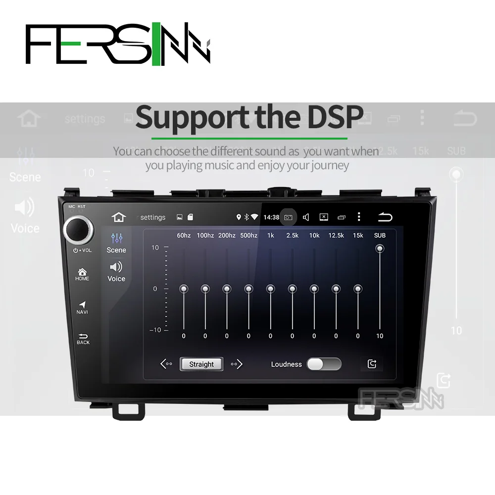 Fersinny PX30 android 9,0 автомобильный dvd gps плеер для Honda CRV 2006-2011 с автомобильным Радио Видео плеером gps Навигация стерео