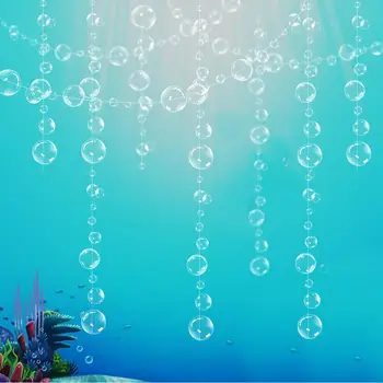 

Floating Transparent Bubble Garland for Under the Sea Party Supplies Hanging Streamer for Mermaid Baby Shower Birthday Party