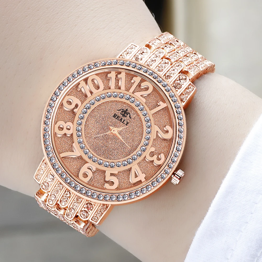 Новые женские часы, стразы, браслет, наручные часы, женские модные часы, женские кварцевые часы с бриллиантами, серебро, розовое золото
