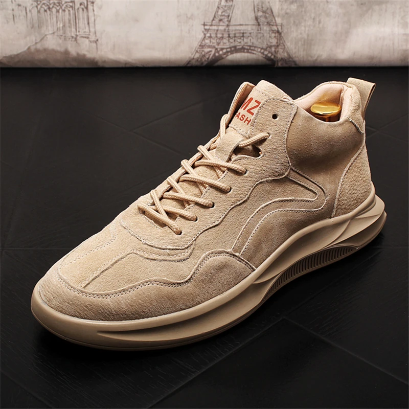 

New Men Casual Shoes Leather Shoes Fashion Breathable Slip On Men Sneakers Lace-up flats Genuine Leather Men Shoes Men Loafers