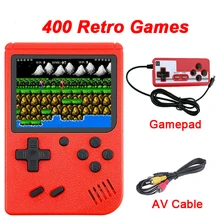 Портативная игровая консоль 400 Ретро игры в 1 AV Out два игрока геймпады игровой плеер для детей Подарки