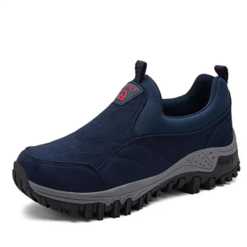 mens slip on waterproof walking shoes