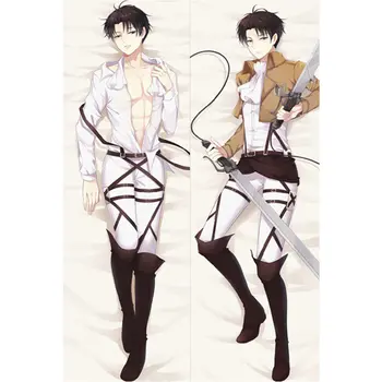 

Anime Shingeki no Kyojin Attack on Titan Eren Jaeger Ackerman Levi Rival Dakimakura Pillow Cover Hugging Body Pillow Case AK01P