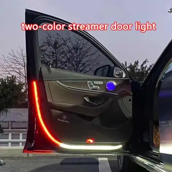 

2PCS Anti-Collision Warning Light Welcome Decorative Light Belt Car-styling Red-white LED Streamer Door Car Door Atmosphere Lamp