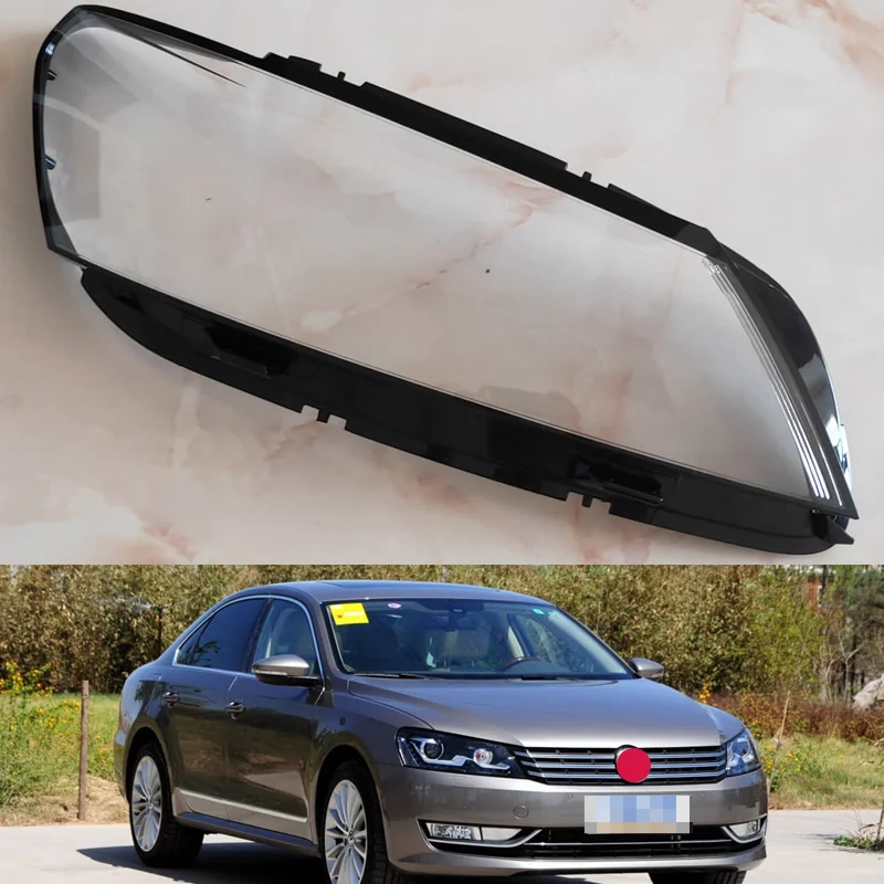 PC High-quality car headlamp housing for 11-14 Volkswagen Passat B7 headlight cover Transparent Protective Shell 2pcs | Автомобили и