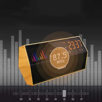 

10W Bluetooth speaker LED display clock audio radio audio playback wireless speaker supports FM TF card for hone tablet PC MP3