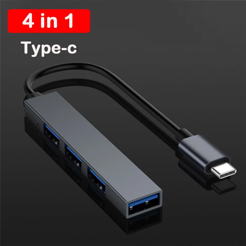 USB C концентратор USB3.0 Plug and play док адаптер высокая скорость передачи конвертер Type