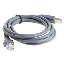 9FT USB Data Cable for Symbol Barcode Scanner LS1203 LS2208 LS4208 DS3407 DS3408 2m straight usb dada usb cable for honeywell metrologic ms9540 ms9520 ms7120 ms5145 ms9535 barcode scanner