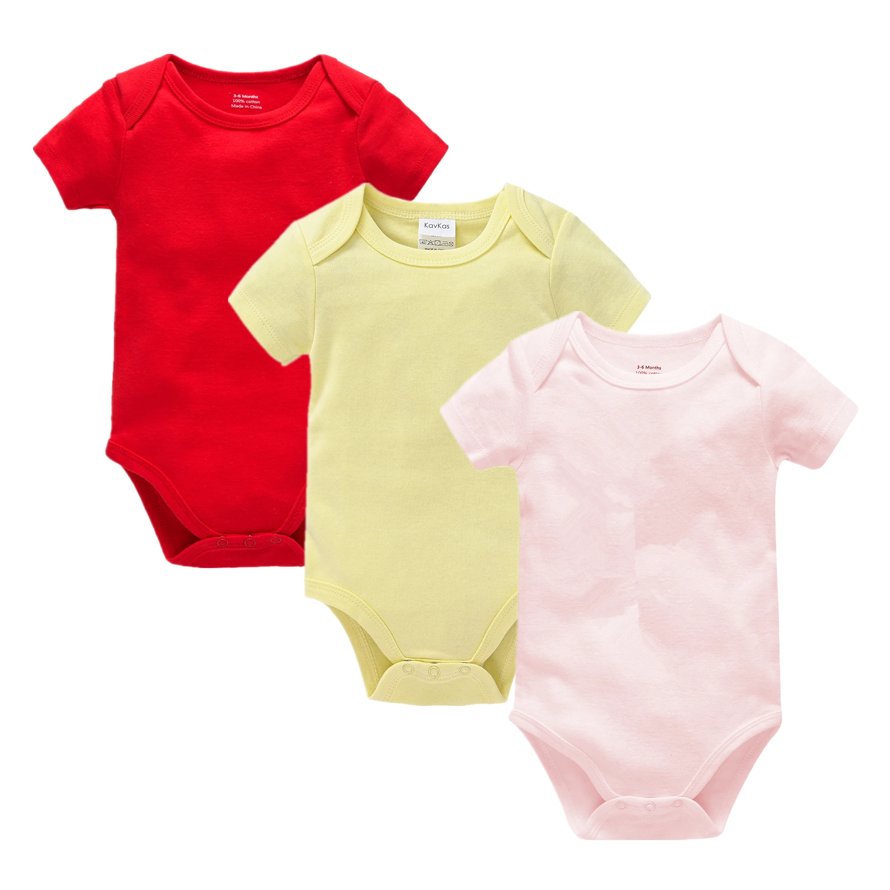 Ropa De Cotton 3pcs Infant Baby Bodysuits Outfit New Boy Jumpsuit 0-24m Solid Short Sleeve Unisex Newborn Baby Onesies - Bodysuits - AliExpress