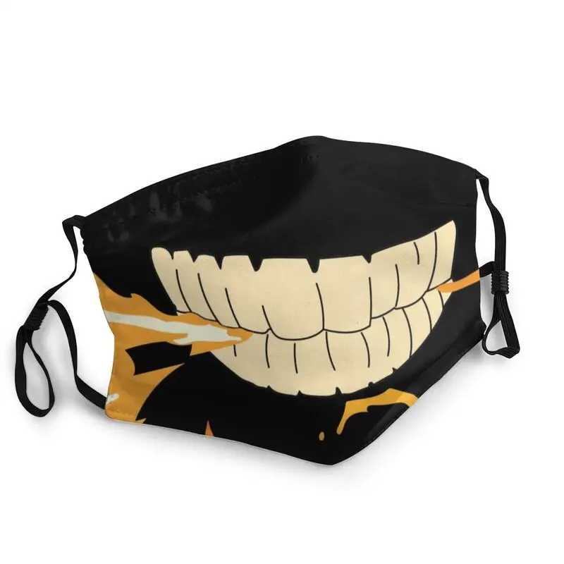 Breathable Fire Force Demon Smile Mask For Face Anime Manga Mask Men Women Anti Haze Protection