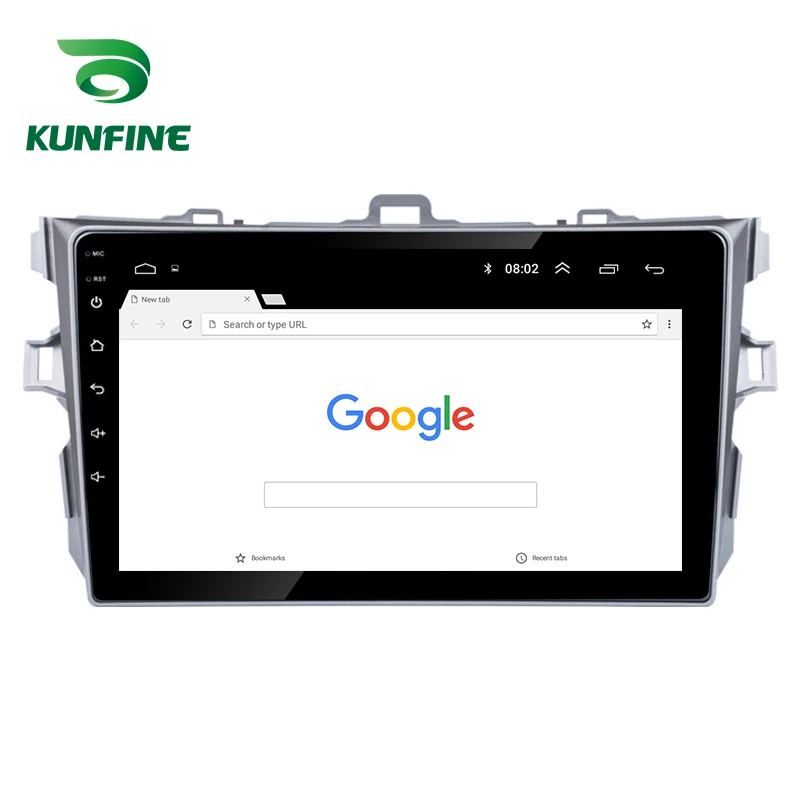 Восьмиядерный 1024*600 Android 8,1 автомобильный DVD gps навигатор плеер Deckless стерео для Toyota COROLLA 2007-2013 радио головное устройство