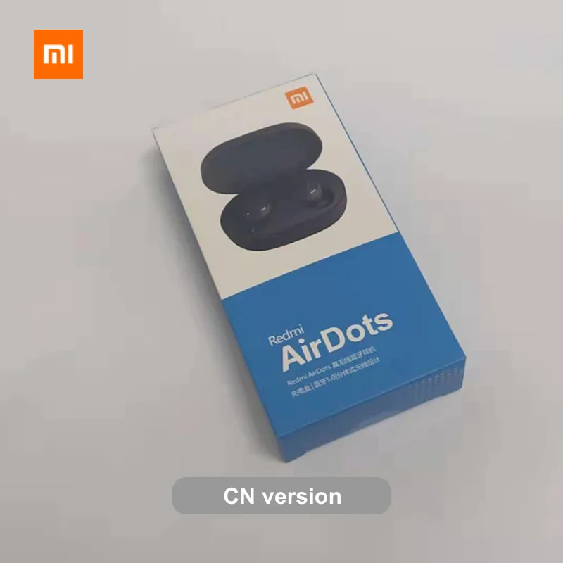 CN verson Xiaomi Redmi Airdots Xiaomi беспроводные наушники Голосовое управление Bluetooth 5,0 шумоподавление управление - Цвет: CN verson