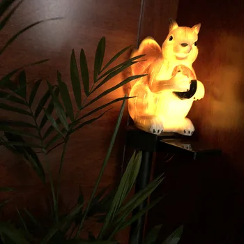 

Solar Light Ground Insert Garden Decor Squirrel Shaped Yard Cute Pathway Ornament Landscape Cartoon Led Animal Waterproof Bright