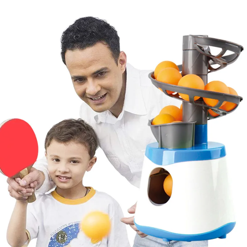 

Mini Table Tennis Robot Pingpong Trainer Serve Machine Gift Racquet + 10 Balls Ping Pong Training Accessories Equipment For Kids