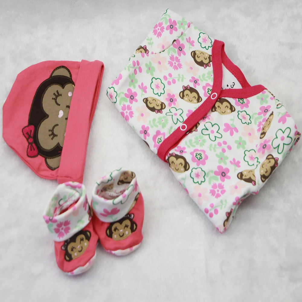 Одежда для кукол D225 22~ 23 дюймов кукла Bebe Reborn куклы аксессуары девочка Реалистичная кукла реборн мода мальчик новорожденный младенец