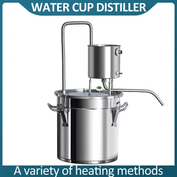 

New Water cup distiller small brewing equipment whisky brandy vodka brewing machine 304 stainless steel Moonshine distillation