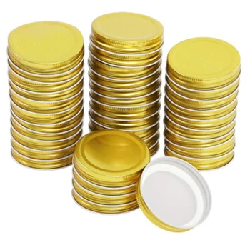 

24 Lid Glass Rooster Cup Screw Cap Sealed Mason Jar Honey Bottle Round Cap 8.6cm