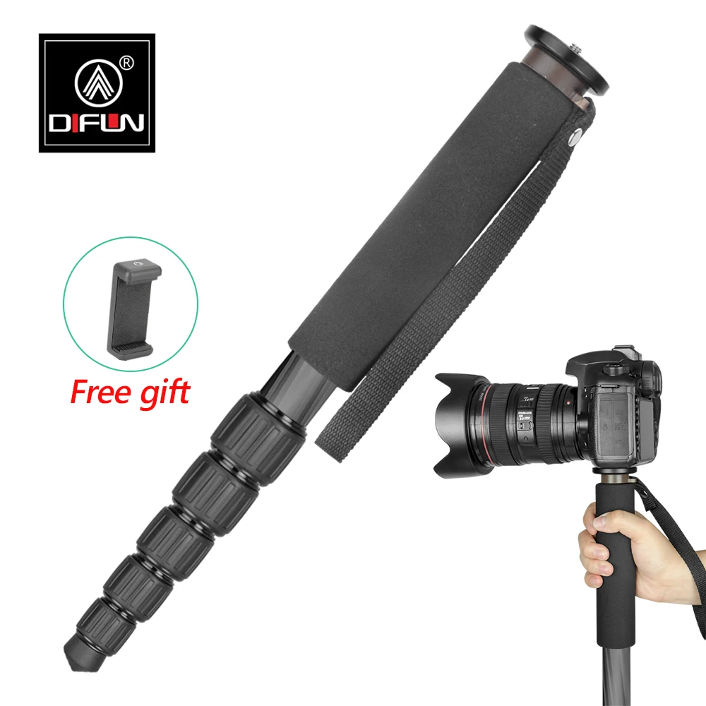 

DIFUN C-326 Carbon Fiber Monopod for Camera & Photo Selfie Stick Professional Stand Photography Tripod Accessories
