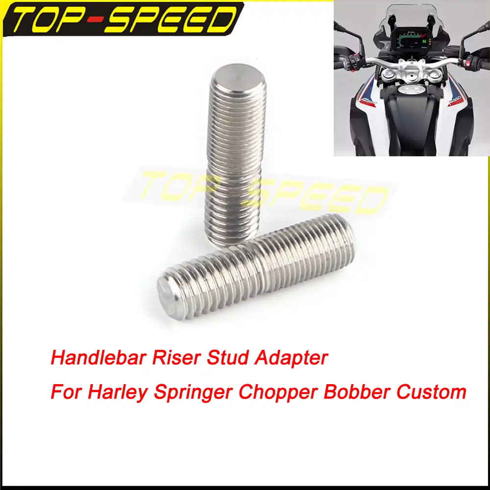 Handlebars, Grips & Levers Handlebar Riser Stud Adapter Fit Harley
