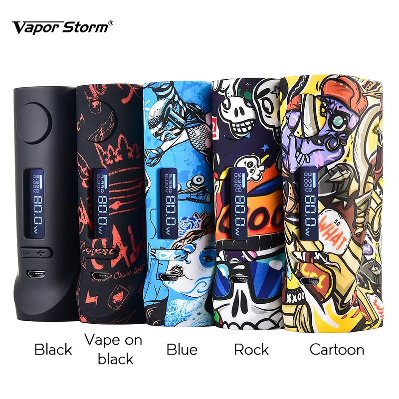 

Vapor Storm ECO Pro 80W TC VW Box Mod Electronic Cigarette Vape for 510 RDA RTA RDTA Tank Atomizers Vaper Starter Kit vs Manto