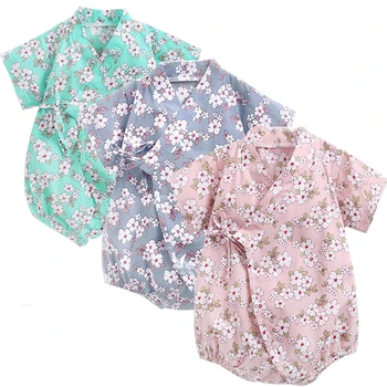 

Newborn Bodysuit Cute Newborn Kids Vintage Floral Bodysuit Baby Girl Clothes Jumpsuit Sunsuit Outfits Children's Clothes Summer