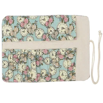 

12 Pockets Makeup Brushes Rolling Case Pouch Holder Cosmetic Bag Organizer Case with Belt Strap, No Brushes