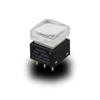 

1Pc PB26 Transparent Cover 15mm Momentary Push Button Switch RGB Light SPDT 7Pin