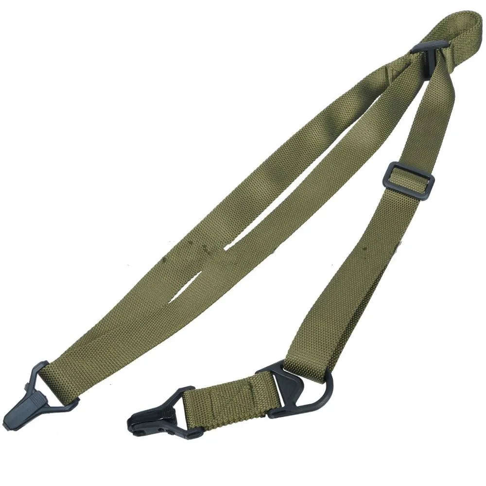 Tactical 2 Points Multi Mission Rifles Carry Sling adjustable Gun Sling Strap Nylon Rope for Hunting - Цвет: FG