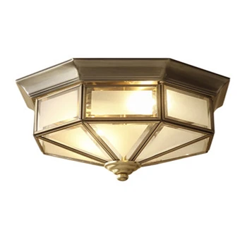 

Ceiling Lamp Creative Splice Design Minimalist Dining Room Balcony Bedroom Aisle LED Ceiling LAMP Style Kitchen Copper European