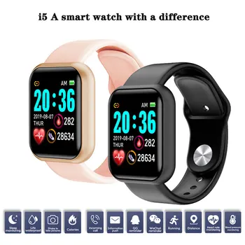 

Blood Pressure Heart Rate Smart Wristband IP68 Waterproof Fitness Tracker Sport Smartwatch for men women i5 Smart Watch