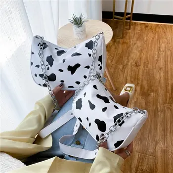 

Cows Dumpling Women's Crossbody Bag Designer Thick Chain Handbag Female Shoulder Armpit Bags High Quality Hobo Messenger Bag