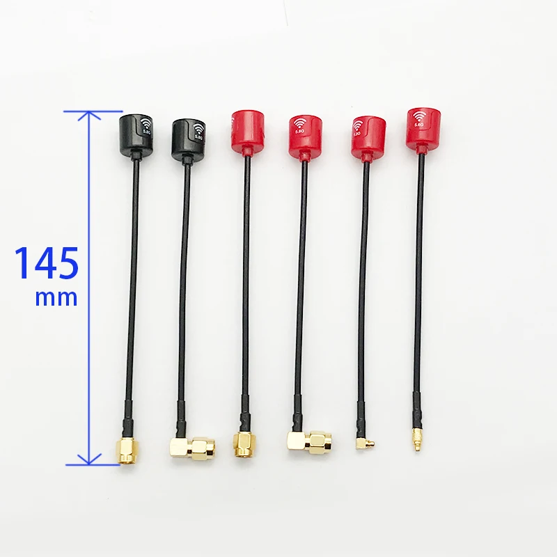 H69150d0b728a47fb8119bb8cdeb3ed73S New Lollipop 4 Smaller and lighter 5.8G 2.5dBi Gain RHCP Antenna SMA RP-SMA MMCX UFL Connector For RC FPV Racing Drone Model