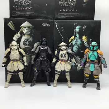 

Star Wars Samurai Taisho Boba Darth Maul Vader Ashigaru Taikoyaku Akazonae Teppo Ahigaru Yumiashigaru Koutetsu cifras Figure