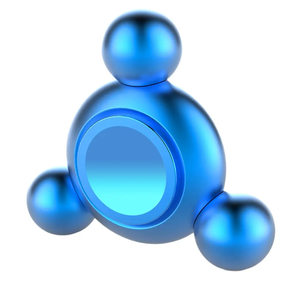 Forme ronde en alliage d'aluminium main Spinner solide professionnel bout des doigts spirale doigt Spin pour l'autisme aider à soulager la vente de Stress