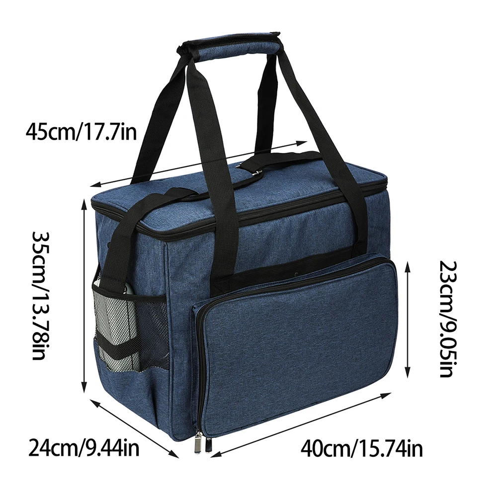 Большая вместительная сумка для швейной машины, вязаная сумка с короткими ручками, сумка для хранения пряжи, многофункциональная ручная работа, ручные сумки