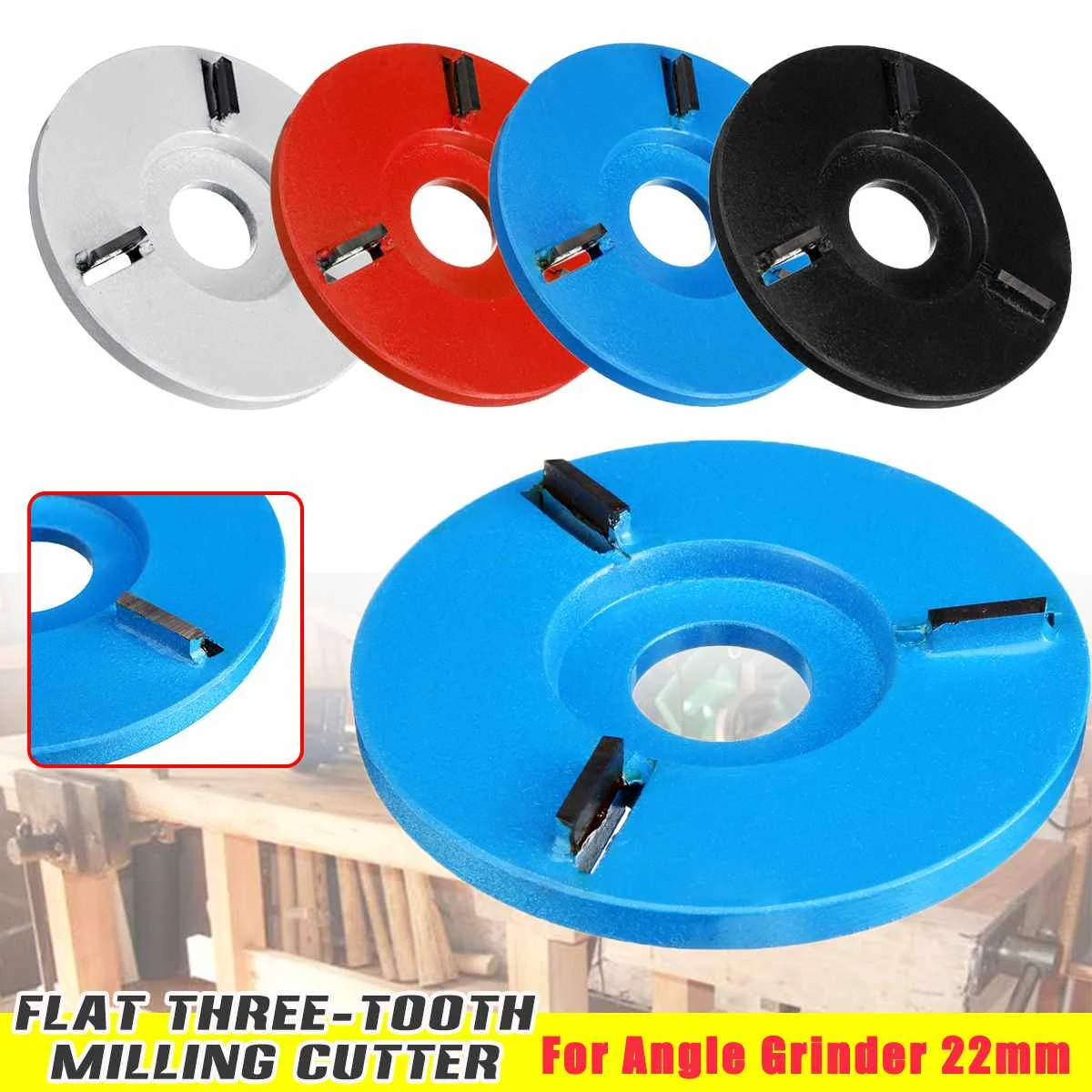 

90mm Power Wood Carving Disc Angle Grinder Woodworking Turbo Plane 22mm Aperture Angle Grinder Attachment Milling Cutter