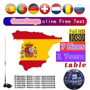 

Fast and Stable Cccam Europa 1 years 7 Clines for Spain CCCAM lines use for GTmedia V9 Super V8 Nova Satellite TV Receiver
