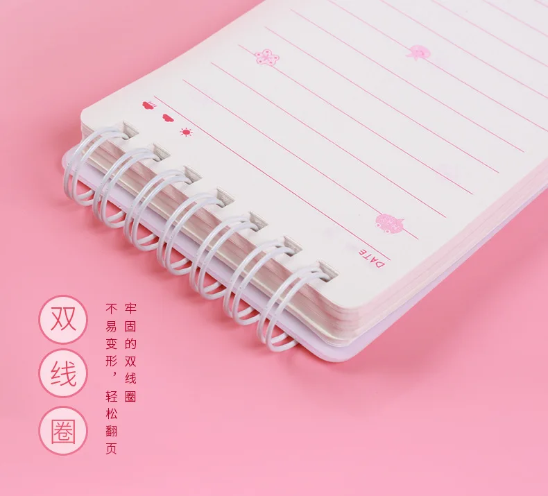 Ding dong tu Mini notebook A7 Coil notebook Tearable креативный ноутбук канцелярская книга словарь
